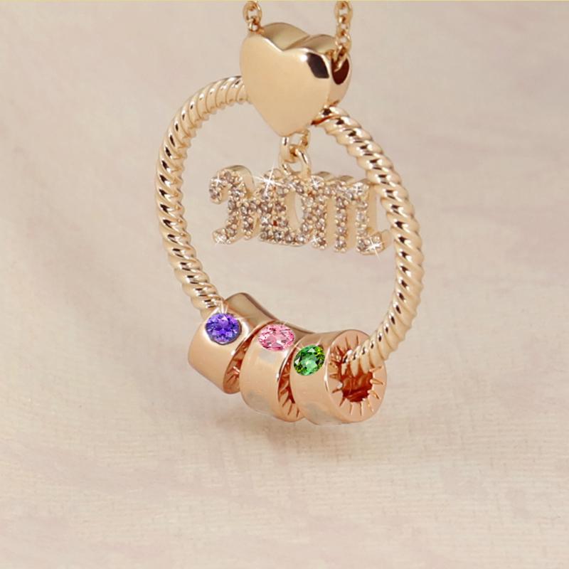 Avtoit | Birthstone necklace for the mother