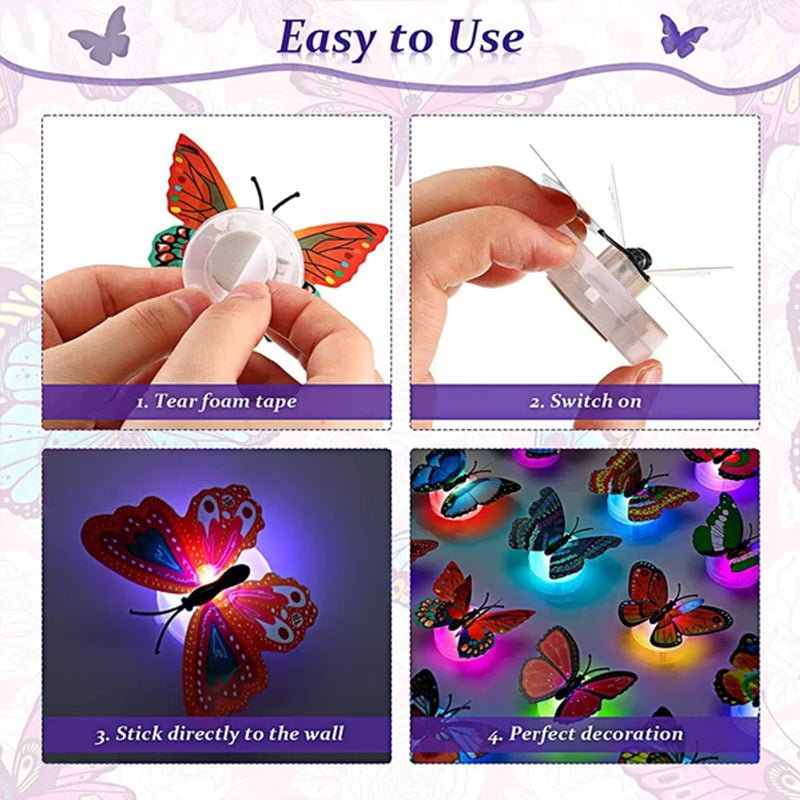 Avtoit | 3D LED Butterfly Decoration Night Light