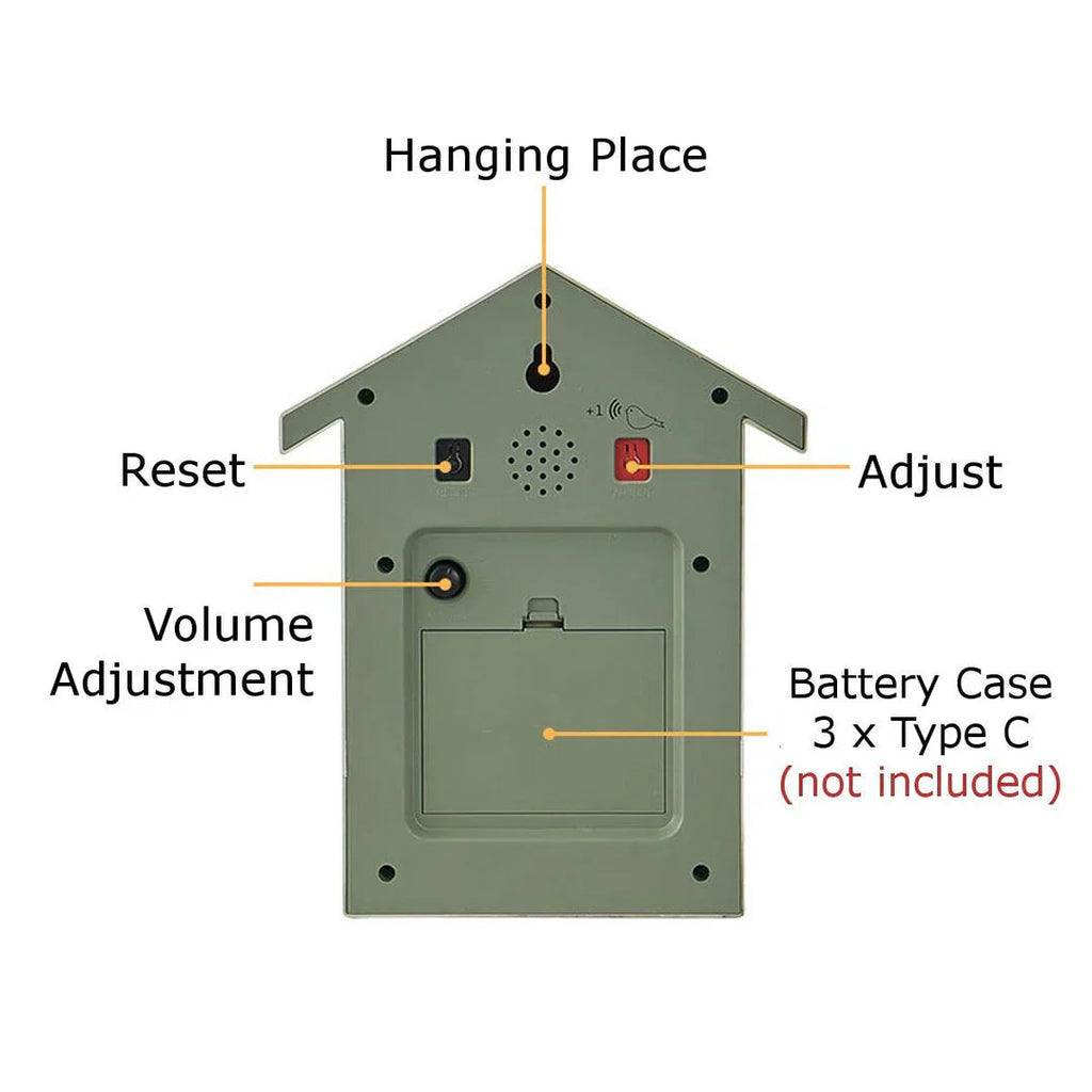 Avtoit | Modern Cuckoo Wall Clock – Elegant Minimalist Design with Hourly Cuckoo Sound
