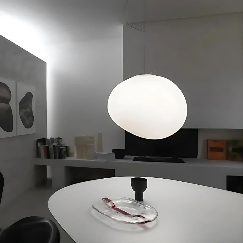 Avtoit | GloStone | Elegant Glass Pebble Pendant Light