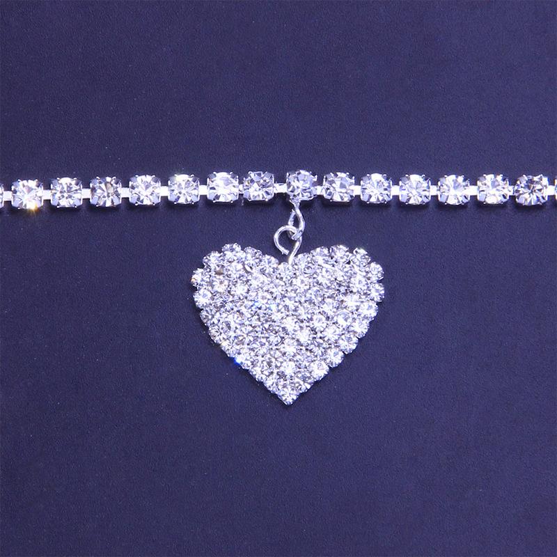 Avtoit | Fashion Heart Rhinestone Anklet