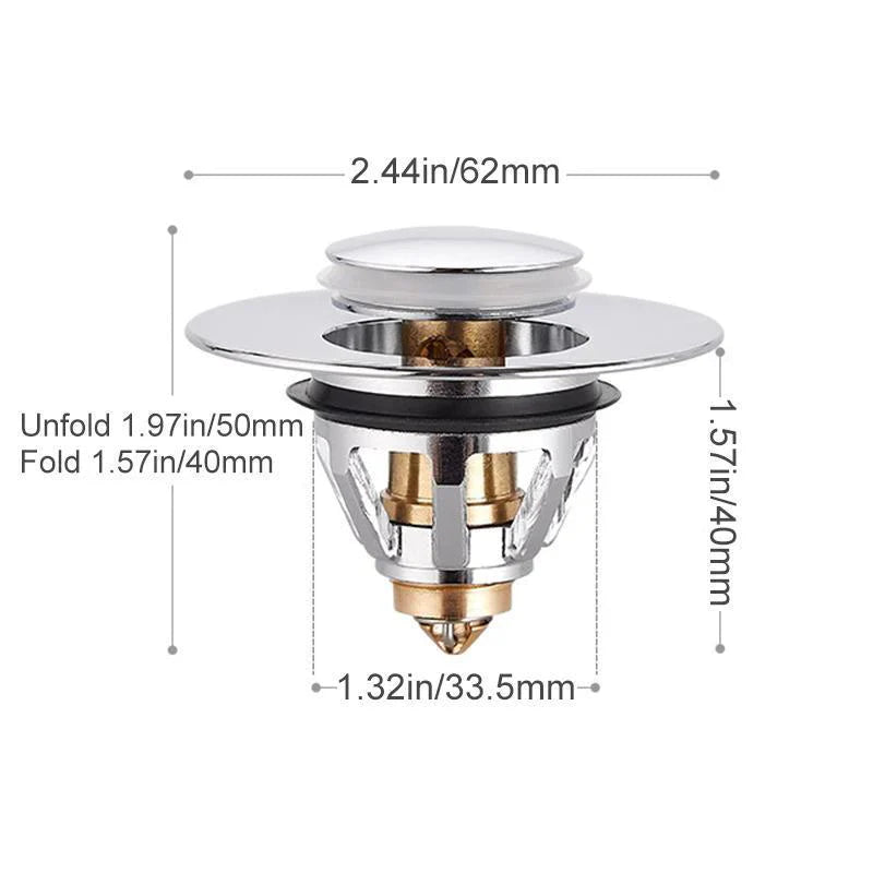 Avtoit | Universal Stainless Steel Pop-up Drain Filter