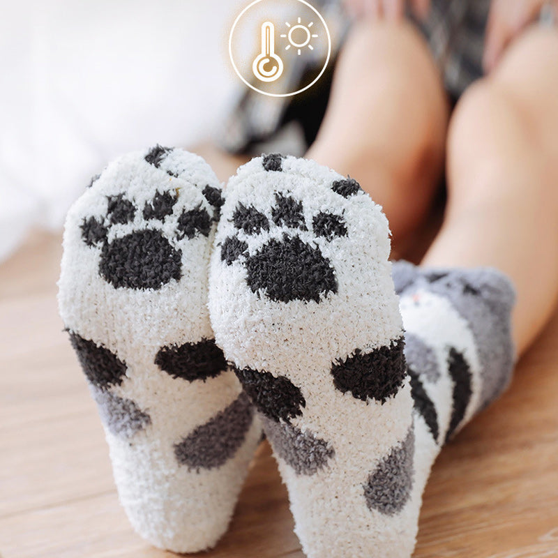 Avtoit | Fuzzy Socks with Cat Paws