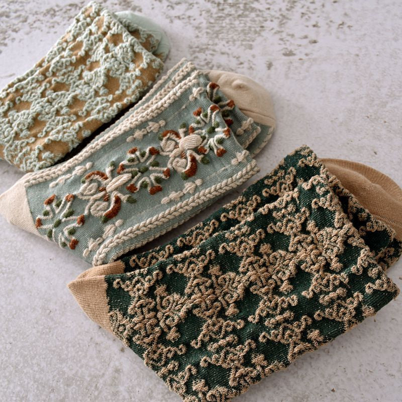Avtoit | Women's Floral Cotton Socks