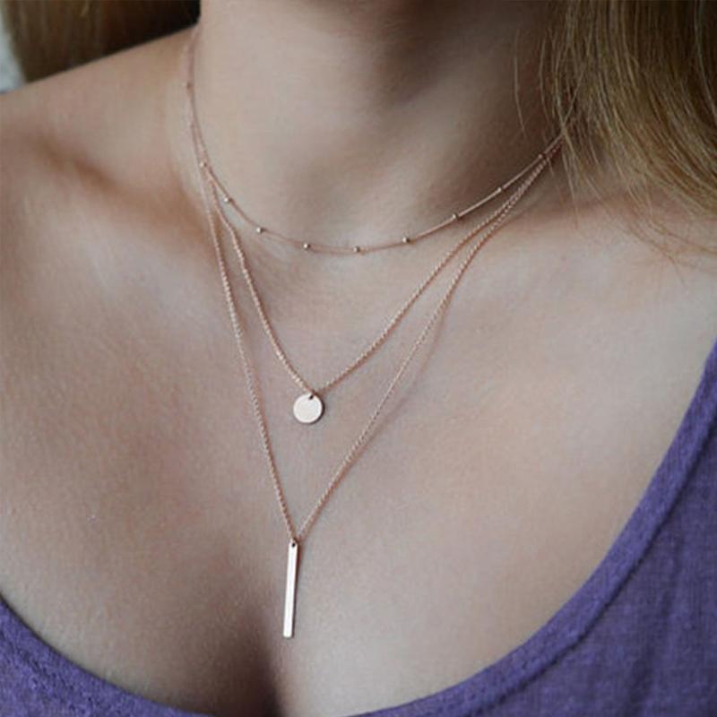 Avtoit | Multilayer Pendant Long Chain Necklace