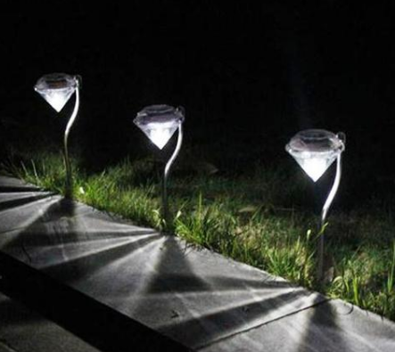 Avtoit | Solar Garden Light in Diamond Shape – LED Lamps for Outdoor Decoration and Lighting