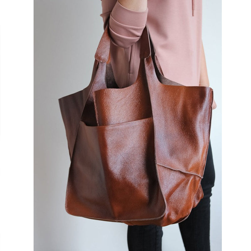 Avtoit | Oversized leather weekend handbags for women
