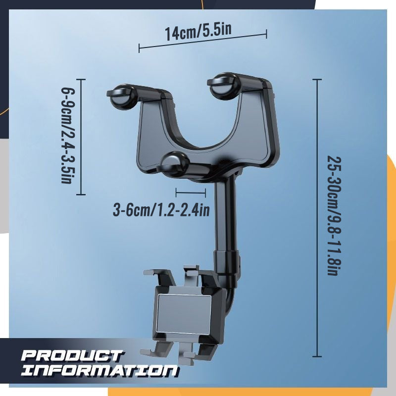 Avtoit | Rotatable and retractable car phone holder