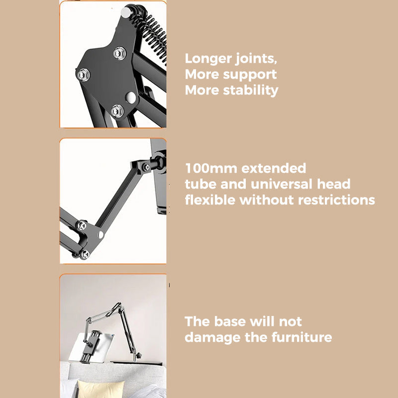 Avtoit | Extendable, concealed phone/tablet holder at the bed