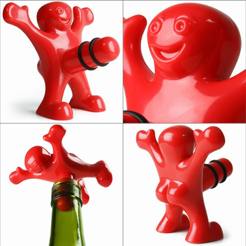 Avtoit | Happy Man Corkscrew - Bottle Opener, & Wine Stopper