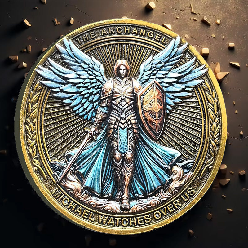 Avtoit | The Archangel Michael watches over us Challenge Coin
