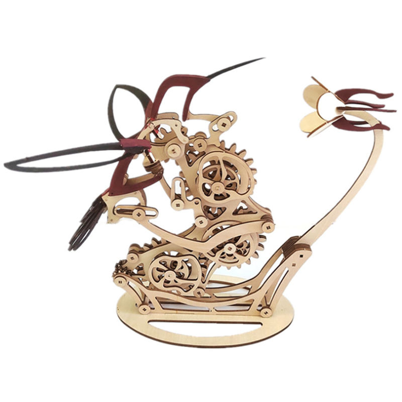 Avtoit | Wood kinetic hummingbird sculpture