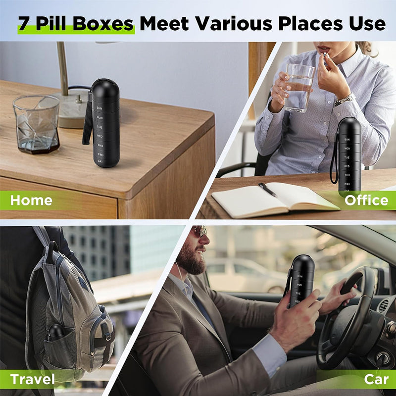 Avtoit | 7 Days Portable Pill Organizer for Travel
