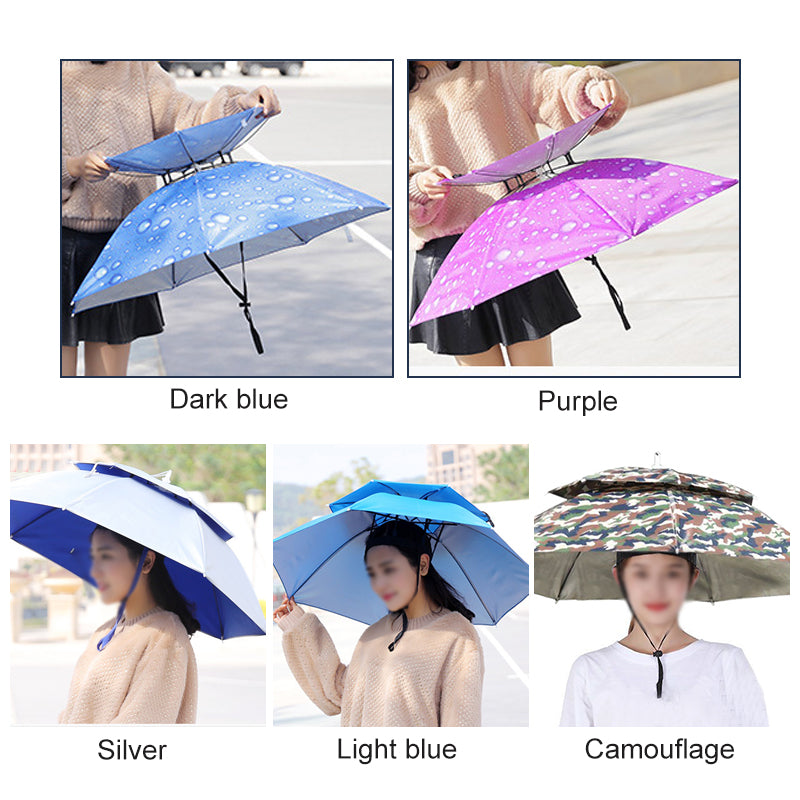 Avtoit | Outdoor Double-Layer Rain Umbrella Hat