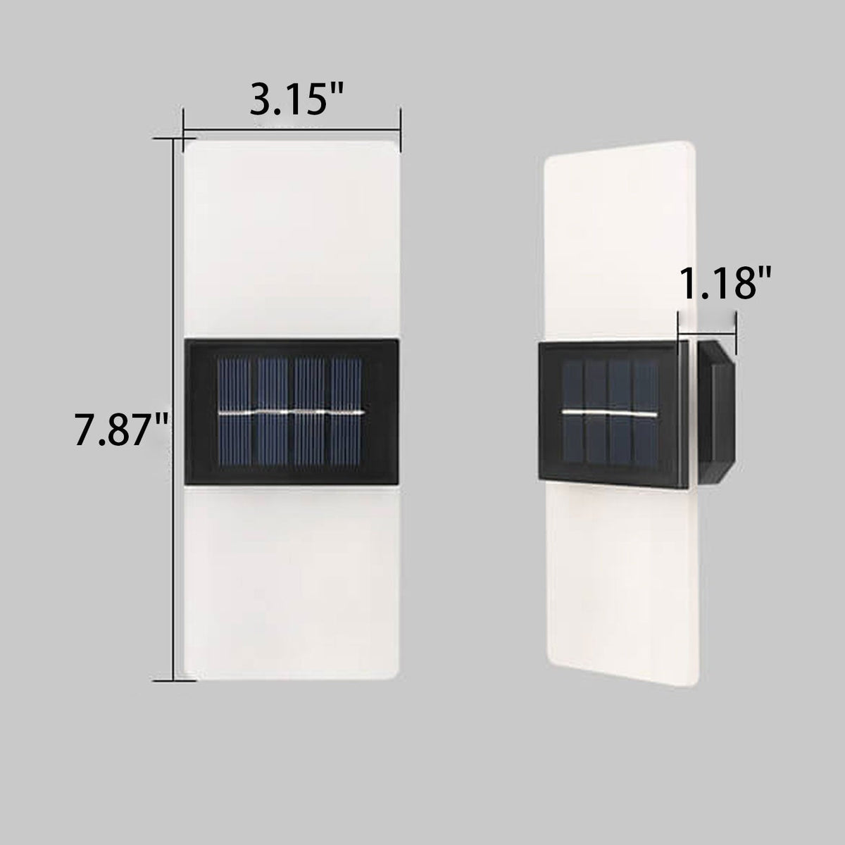 Avtoit | LumaZen Solar LED Wall Lamp | Weatherproof | Solar Powered Outdoor Lighting | Garden & Patio Decor