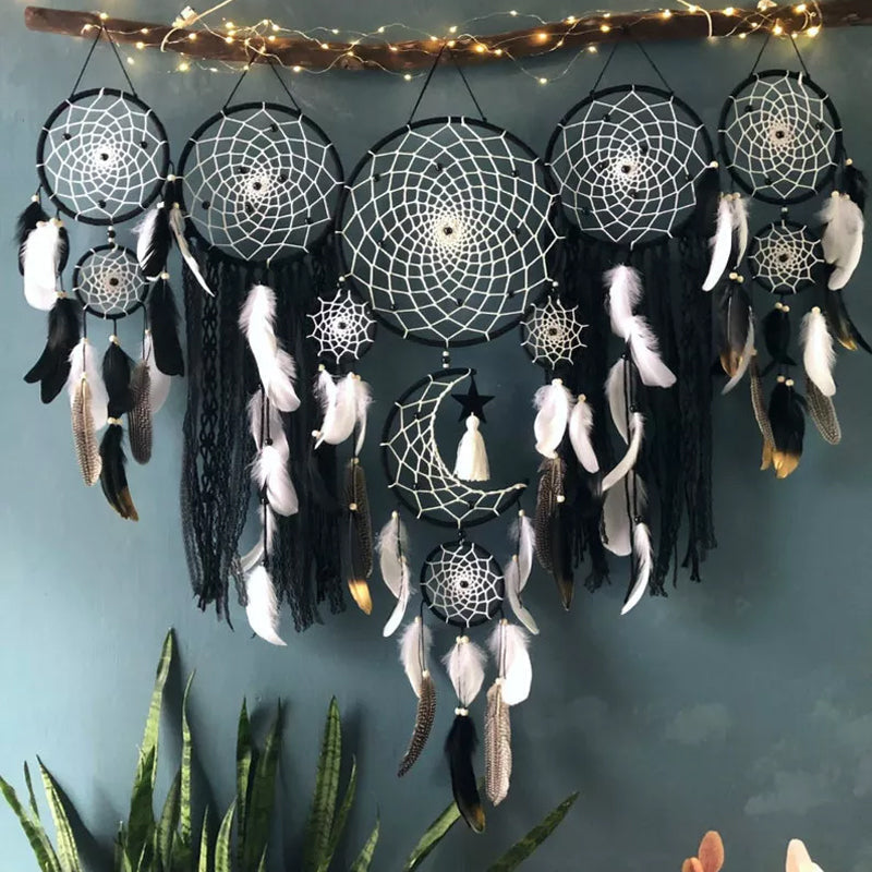 Avtoit | Dream catcher moon and stars hang over the bed (5 pieces)