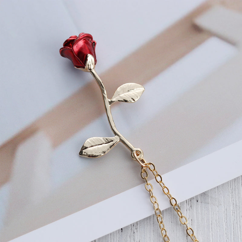 Avtoit | 3D Rose Pendant Necklace