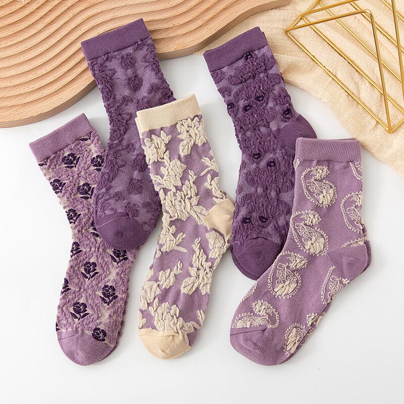 Avtoit | Women's Floral Cotton Socks (10 Pairs)