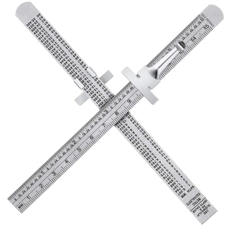 Avtoit | Stainless Steel Ruler with Removable Clip