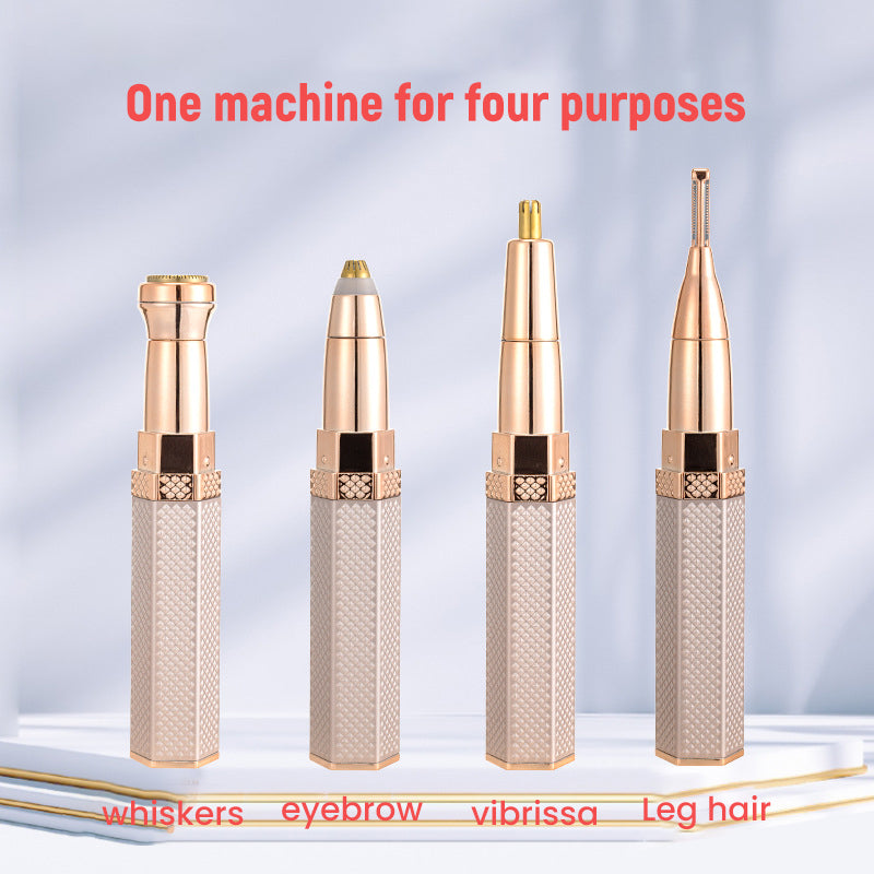 Avtoit | 4 In 1 Facial Electric Shaver For Women, Full Body Epilator Rechargeable Eyebrow Nose Bikini Area Hair Clipper