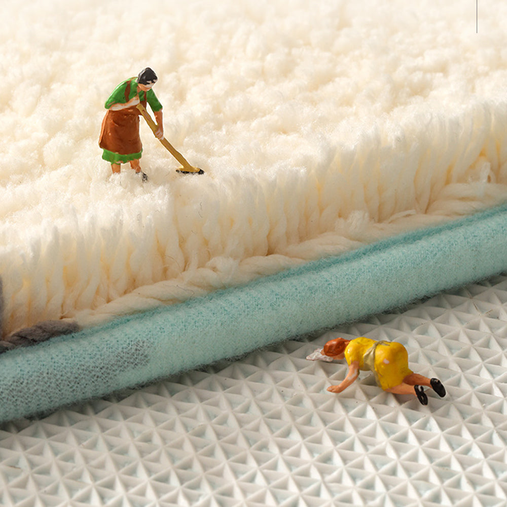 Avtoit | Feblilac Get Naked White Floor Bathroom Mat, 50x80cm Bathroom Rug, Plush Water-Absorbent, Non-Slip Toilet Mat, Artificial Bathroom Mats, Best Bath Rugs