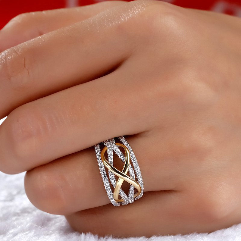 Avtoit | Mother & Daughter Forever Connected Together Ring