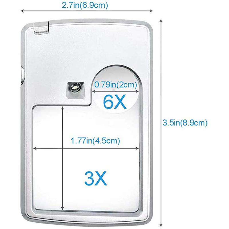 Avtoit | LED Card Type Magnifying Glass for Reading