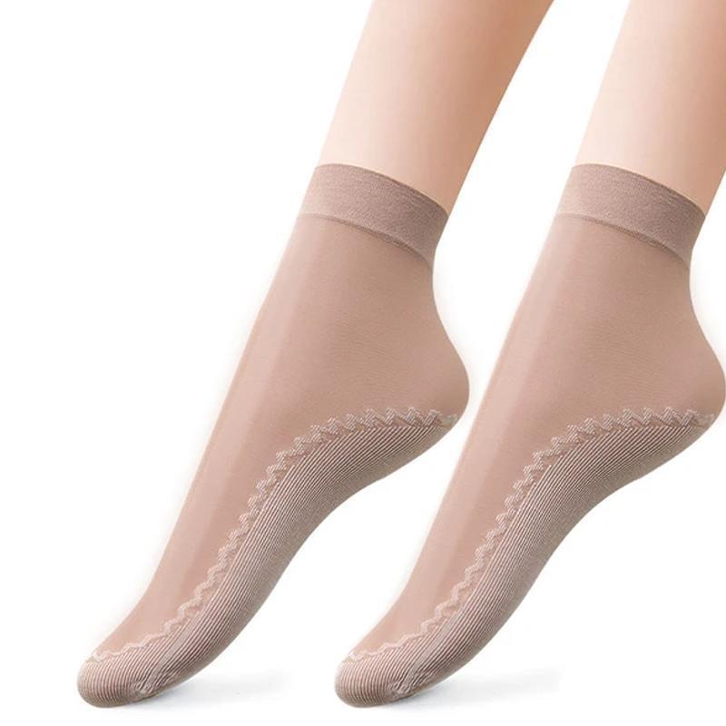 Avtoit | Silky Anti-Slip Cotton Socks (5 Pairs)