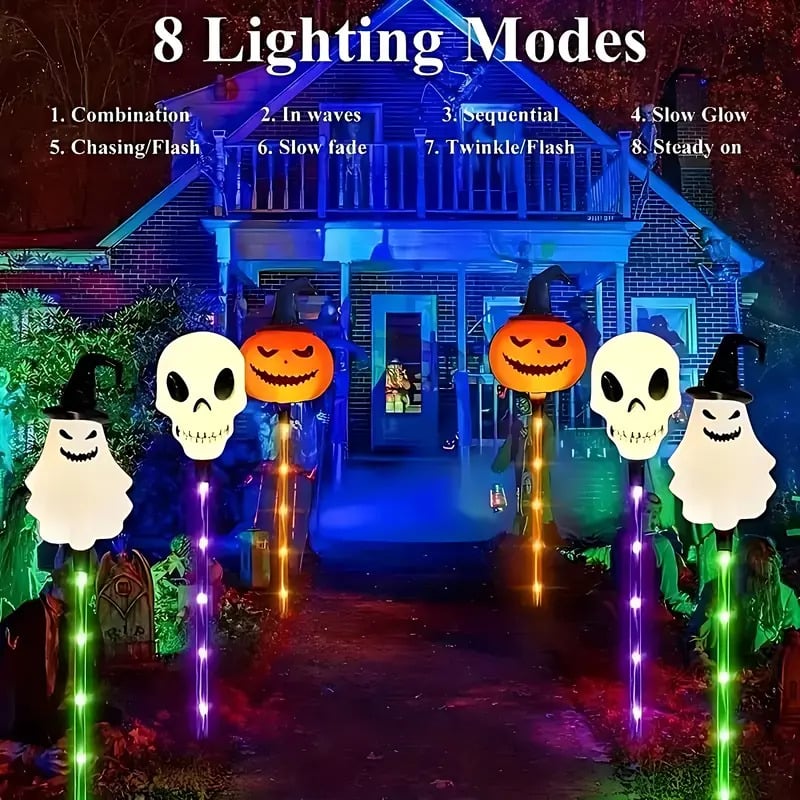 Avtoit | 6 in 1 Halloween Solar Garden Lights