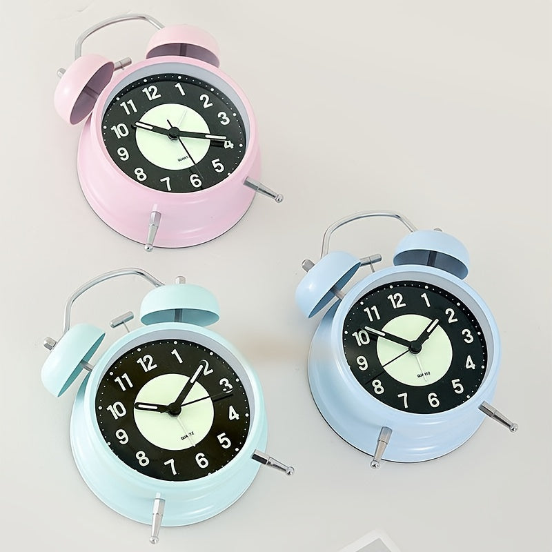 Avtoit | LuminousTime - Elegant Metal Alarm Clock with Gentle Lighting for Peaceful Mornings and Nights