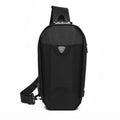 Avtoit | Hard Shell Sling Bag with Lock, USB Port, Waterproof Material, Anti-theft Zips