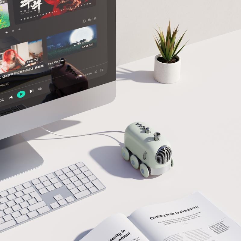 Avtoit | Retro Bluetooth Speaker with Wireless High-Quality Sound - Mini Train Design