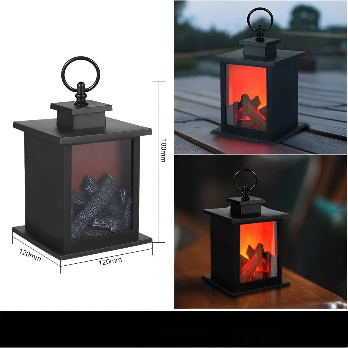 Avtoit | RadiantFlame LED Lantern – Realistic Flame Table Lamp for Cosy Ambient Lighting