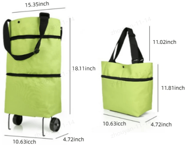 Avtoit | Foldable green shopping bag