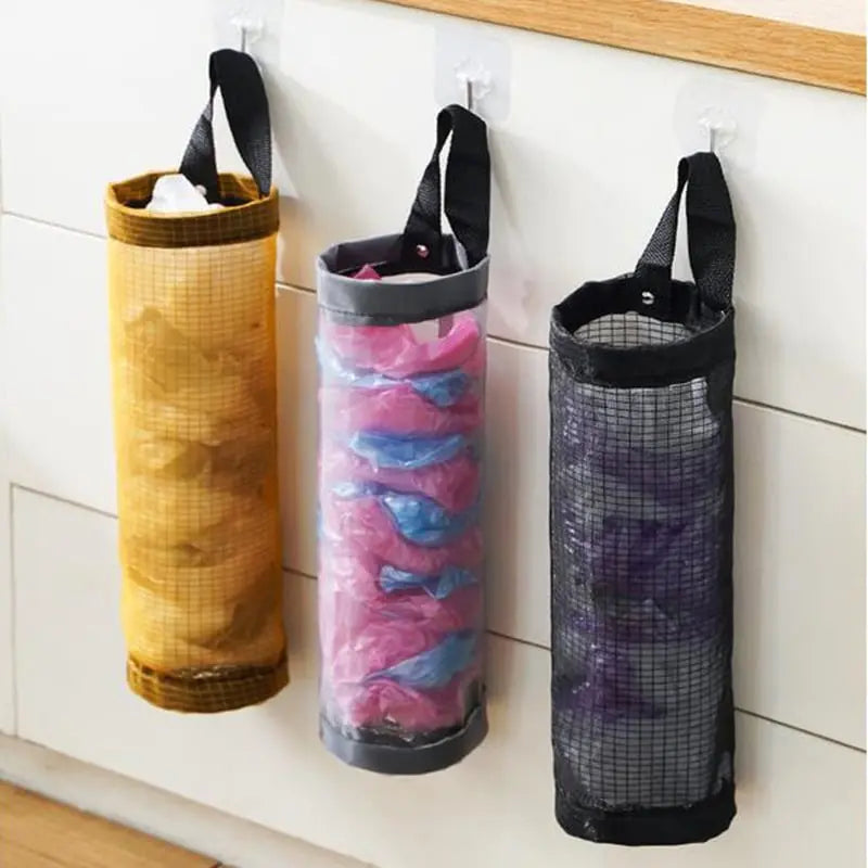 Avtoit | Hanging Pocket Organizer – Breathable Mesh for Storing Kitchen Bags and Fruits/Veggies