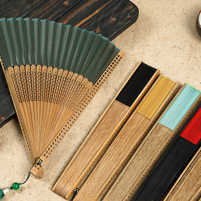 Avtoit | Hand fan made of bamboo silk