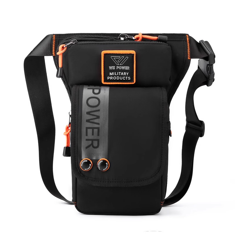 Avtoit | Personalized Men's Motorcycle Style Waterproof Nylon Leg Chest Bag
