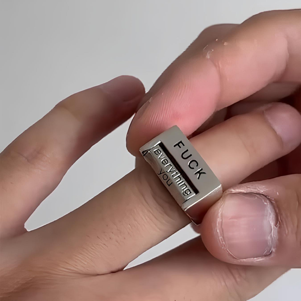 Avtoit | Funny Rotatable 'FICK' Ring Rotatable Mood Control Ring