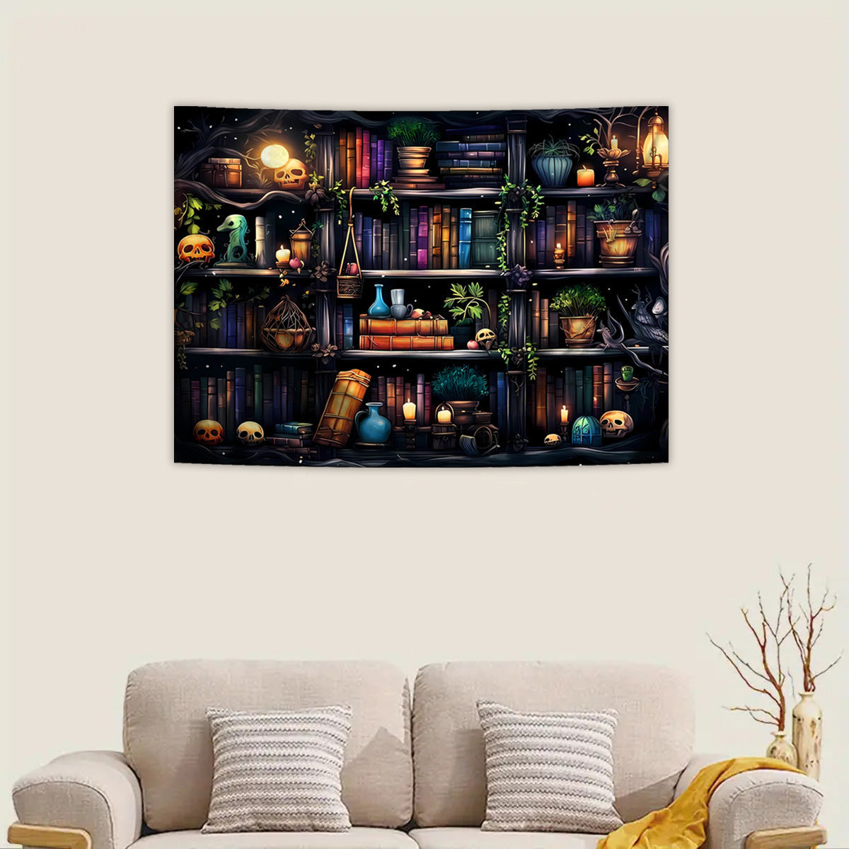 Avtoit | Skeleton Horror Halloween Tapestry