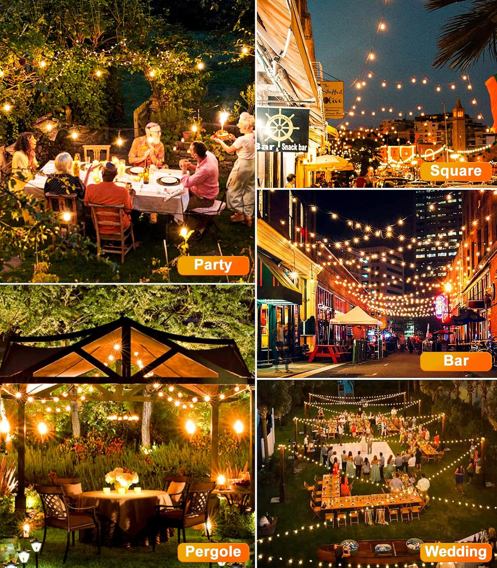 Avtoit | LumiSolar | Solar String Lights G40 – Weatherproof & Energy Saving