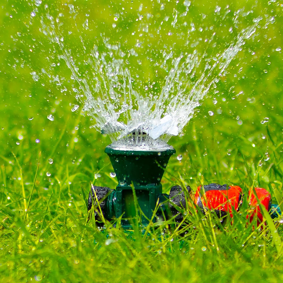 Avtoit | 360-Degree Automatic Rotating Metal Lawn Sprinkler – Effective Garden Watering Spray Head