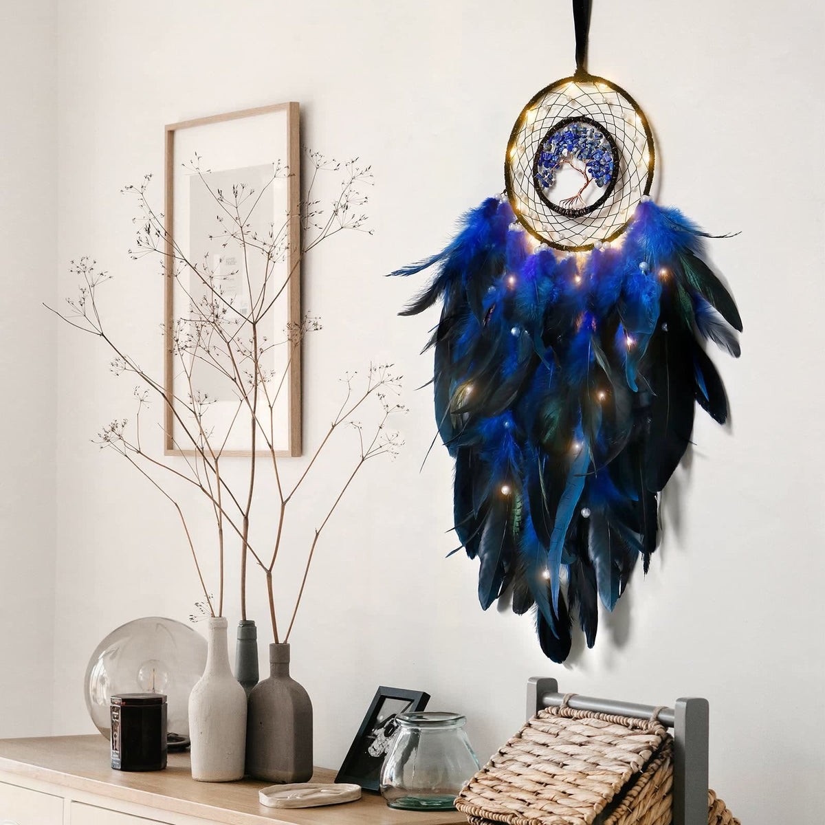 Avtoit | Crystal Tree of Life Feather Glow Dreamcatcher