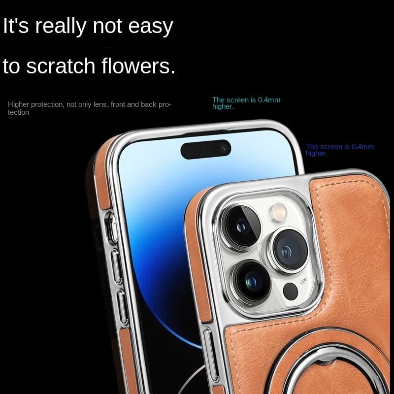 Avtoit | Luxury Leather Invisible Stand iPhone Case