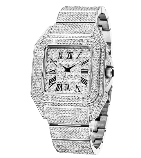 Avtoit | MISSFOX Ice Out Square Watch for Men
