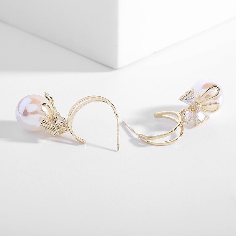 Avtoit | Bow Pearl Earrings