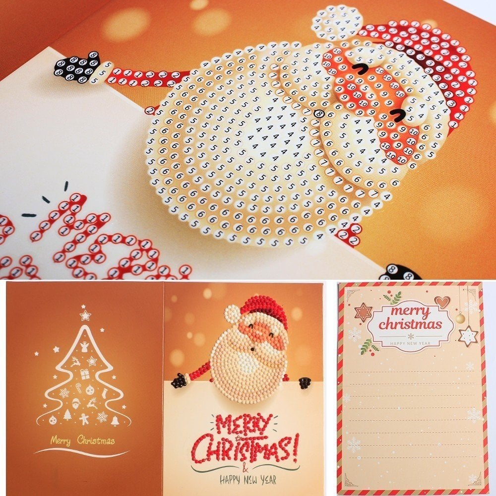 Avtoit | 5D Diamond Painting Christmas Cards New Arrival (8 Pack)
