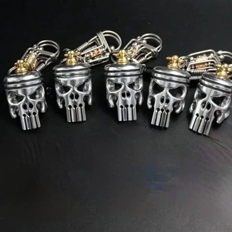 Avtoit | Piston Art Skull Keychain