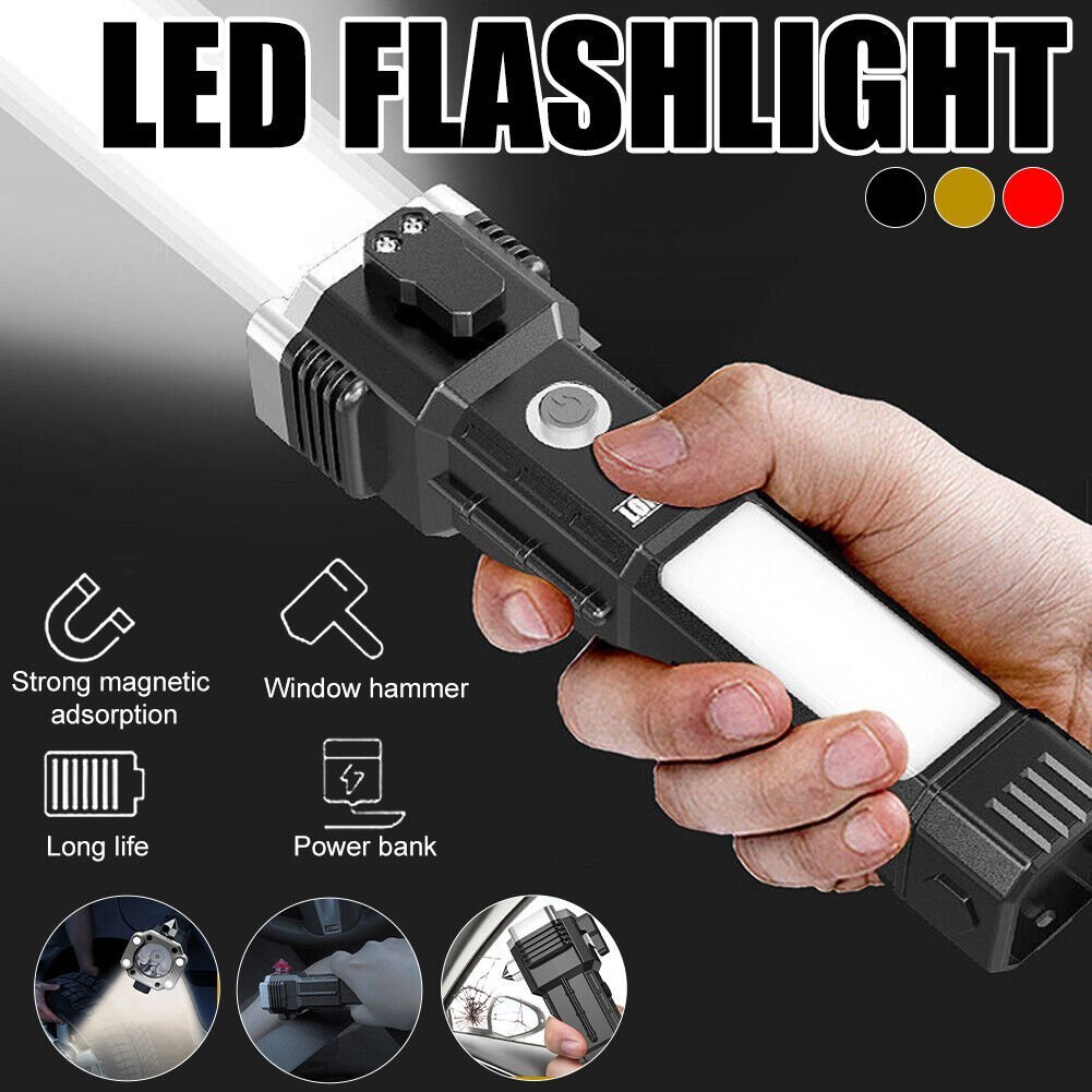 Avtoit | Super Bright Rechargeable LED Handheld Flashlight Portable Spotlight 4 Mode New