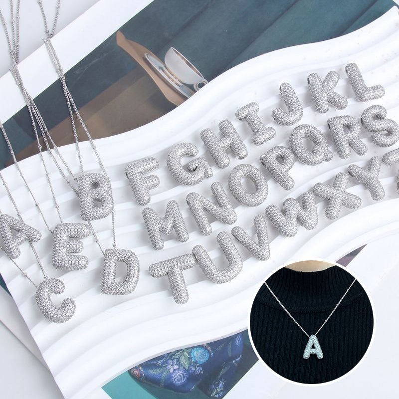 Avtoit | Alphabet-Diamond-Pendant-Necklace
