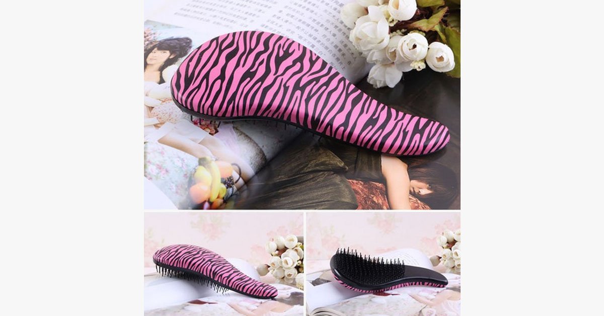 Avtoit | Zebra and Cheetah Pattern Hair Brush – Detangle the Knots